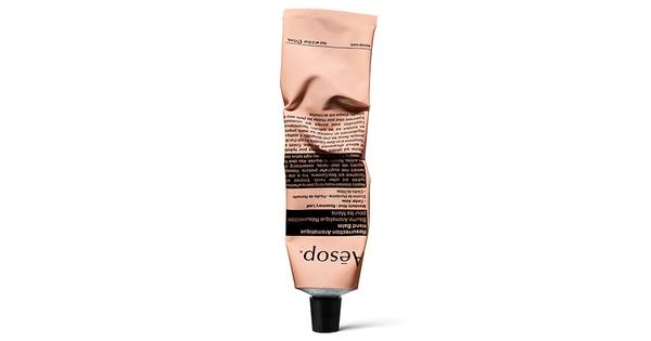 Aesop hand cream aluminum tube design 