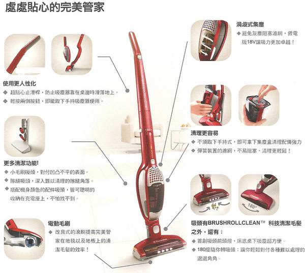 伊萊克斯吸塵器 吸力強勁 